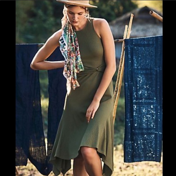 ANTHROPOLOGIE Ribbed Kingsolver Dress M - Picture 3 of 8